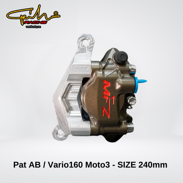 Pat CNC Moto 3  AB / VARIO 160 SIZE 240MM ( BẠC )